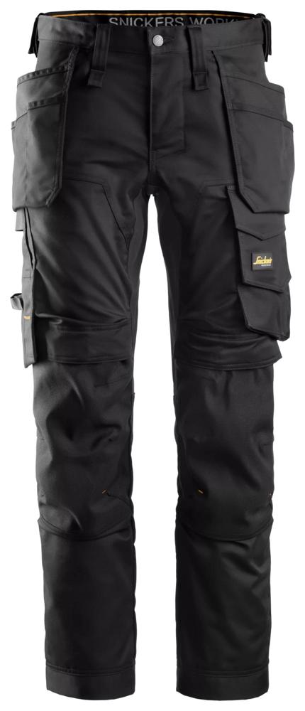 BWOLF Atlas Classic Tuinbroek voor heren, werkbroek met multifunctionele zakken, donkergrijs/oranje, grijs, zwart en oranje, XXL